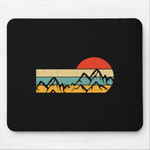 Hiking Design Men Forest Retro Outdoors Mountain H Mouse Pad
