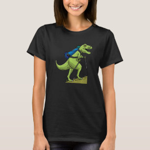 Hiking Dinosaur Rex Trekking Men Women T-Shirt