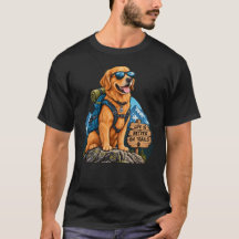 Hiking Dog Life Is Better on Trails T-Shirt