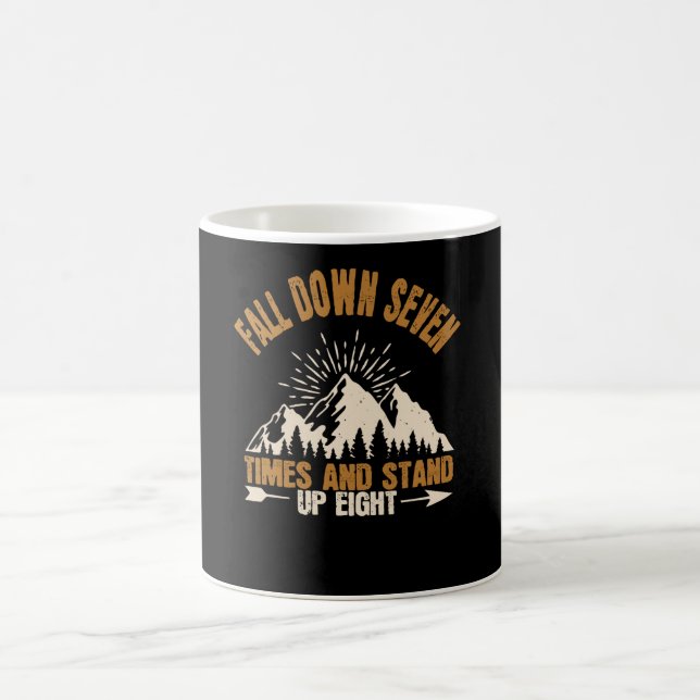 Hiking - Fall Down And Stand Up Coffee Mug (Center)