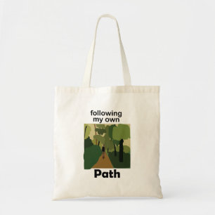 Hiking Following My Own Path Wanderlust Tote Bag