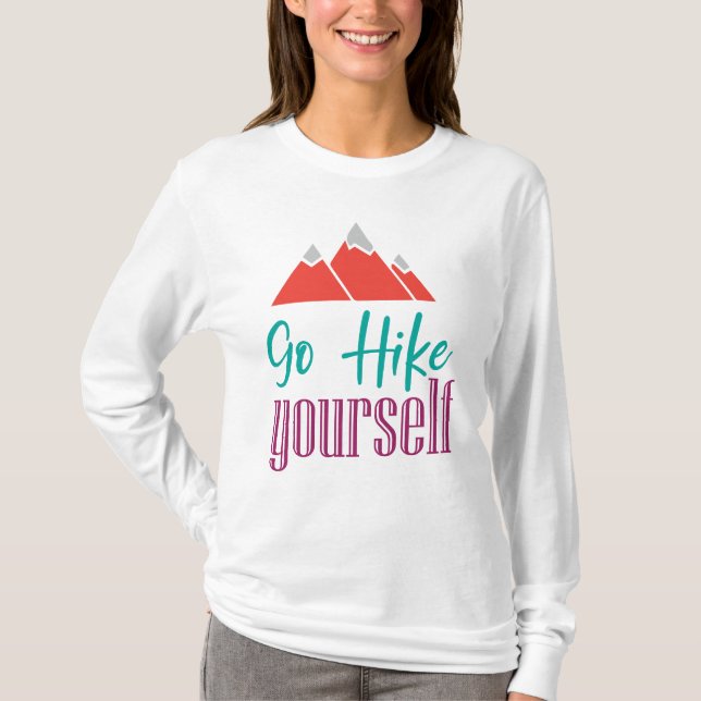 Hiking Fun Mountains T-Shirt (Front)