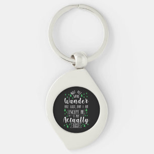 Hiking Funny Saying Key Ring