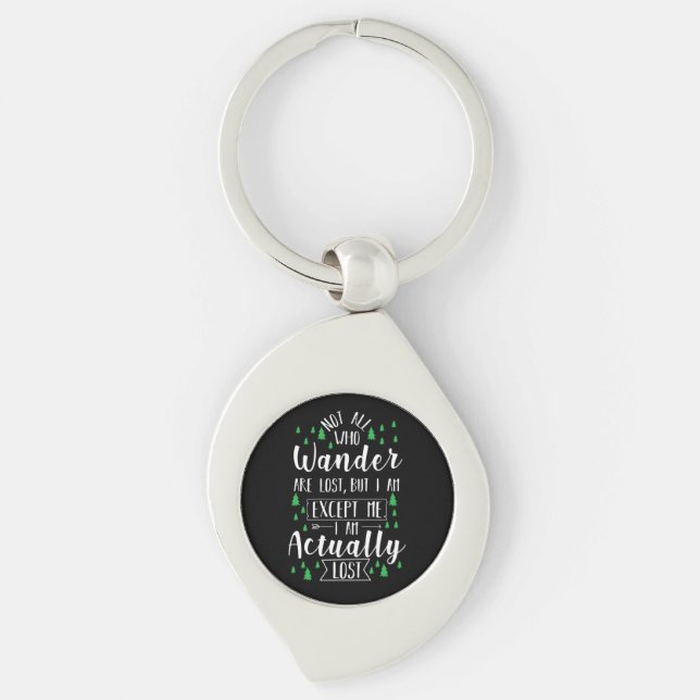 Hiking Funny Saying Key Ring (Front)