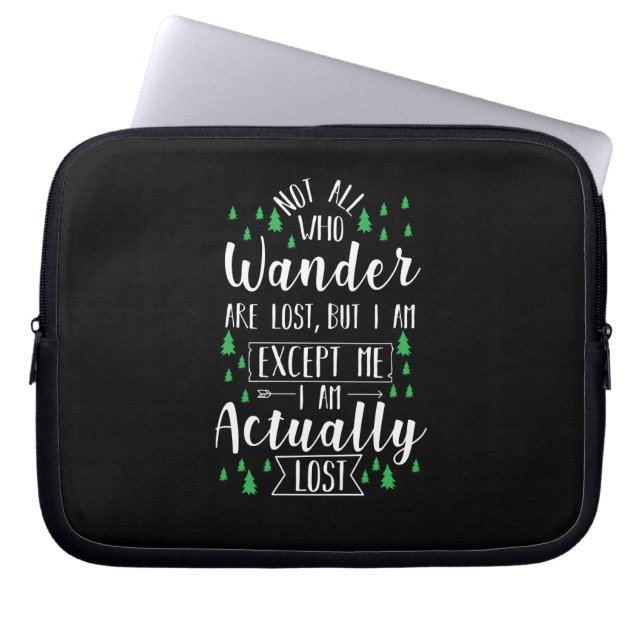 Hiking Funny Saying Laptop Sleeve (Front)