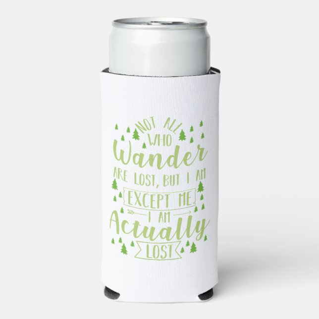 Hiking Funny Saying   Seltzer Can Cooler (Seltzer Front)