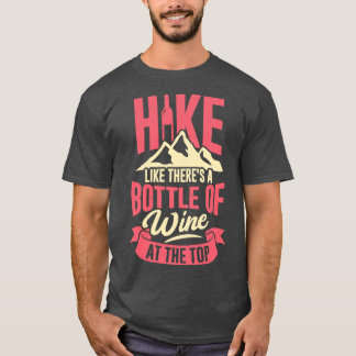 Hiking Girl Mountains Mountaineering Hiker Gift T-Shirt