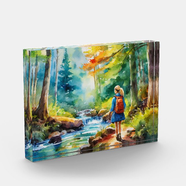 Hiking Girl Photo Block (Left)