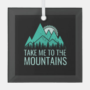 Hiking glass tree decoration