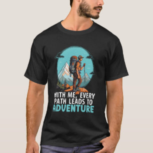 Hiking Guide Trekking Guide Mountain Climbing Hike T-Shirt