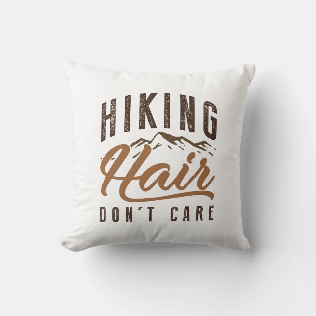 Hiking Hair Don’t Care Cushion (Front)