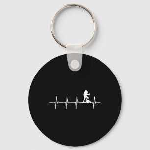 Hiking Heartbeat For Hikers Key Ring