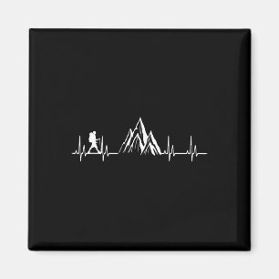 Hiking Heartbeat Nature Lover Quote Hike Climbing Magnet