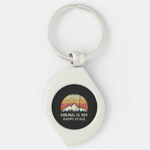 Hiking - Hiking Is My Happy Place Key Ring