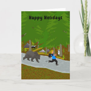 Hiking Holiday Card