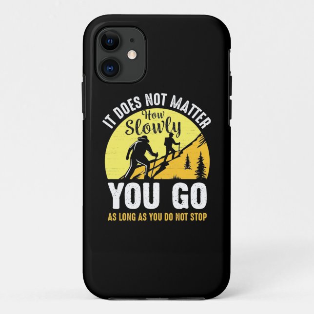 Hiking How Slowly You Go Case-Mate iPhone Case (Back)