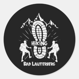 Hiking In Bad Lauterberg Germany Vacation For Hike Classic Round Sticker