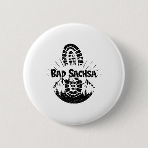 Hiking In Bad Sachsa Germany Vacation Hiker 6 Cm Round Badge