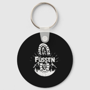 Hiking In Füssen Germany Vacation Hiker Key Ring