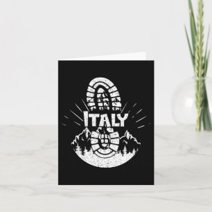 Hiking In Italy Vacation Hiker Card