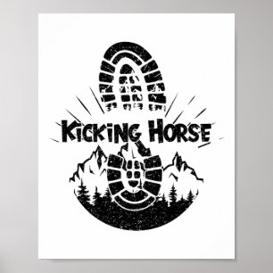 Hiking In Kicking Horse Vacation Ski Poster