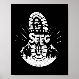 Hiking In Seeg Germany Vacation Hiker Poster