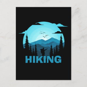 Hiking In Wilderness Custom Name Postcard