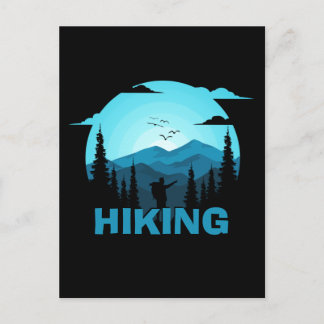 Hiking In Wilderness Custom Name Postcard