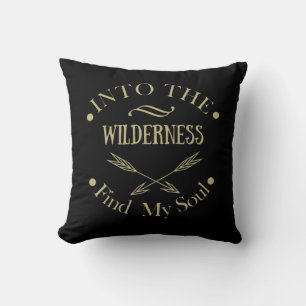 Hiking into the wilderness find my soul cushion
