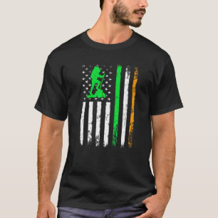 Hiking Irish American Flag St Patrick's Day Men W T-Shirt