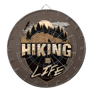 Hiking Is Life Dartboard