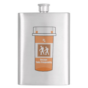 Hiking Is My Drug Hip Flask