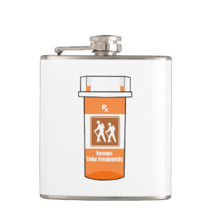 Hiking Is My Drug Hip Flask