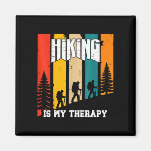 Hiking is my therapy for lovers men women magnet