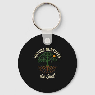 Hiking is therapy funny outdoor nature trail key ring