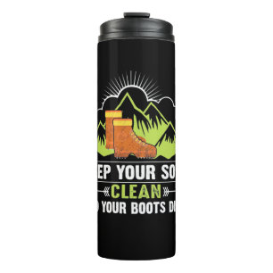 Hiking Keep Your Soul Clean Thermal Tumbler