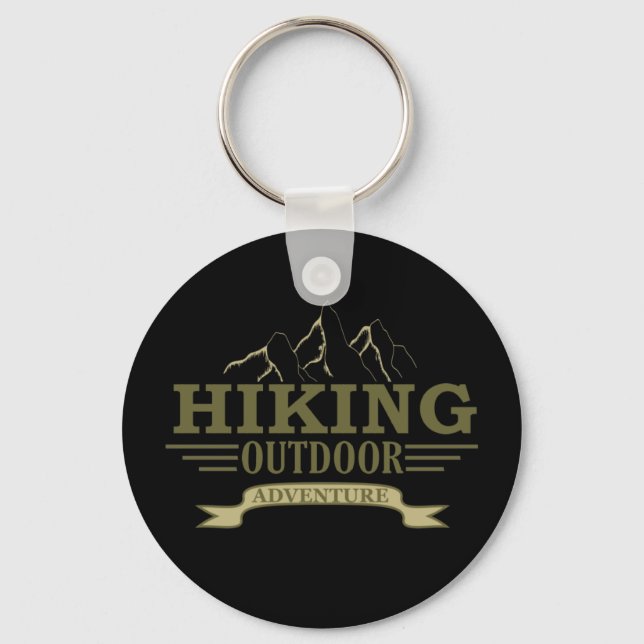 hiking lover key ring (Front)