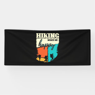 Hiking Makes Me Happy Banner