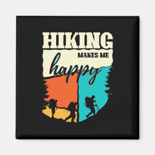 Hiking Makes Me Happy Magnet