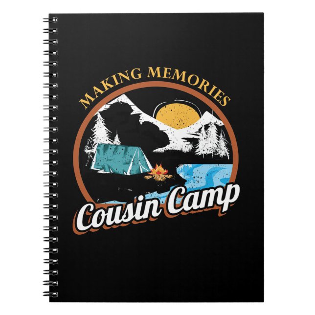 Hiking Memories Cousin Camp Notebook (Front)