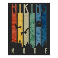 Hiking Mode Nature Outdoors Mountain Camping Funny