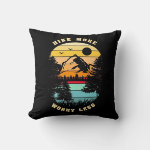 Hiking More Worry Less Cushion