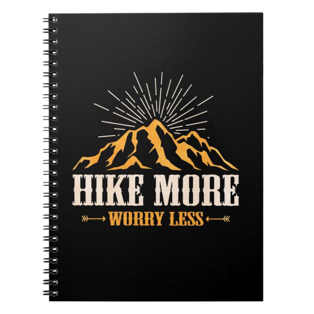 Hiking More Worry Less Notebook (Front)
