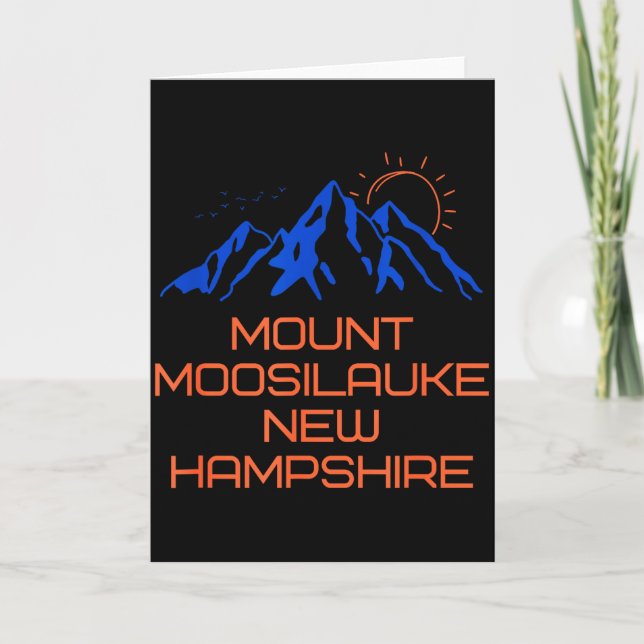 Hiking Mount Moosilauke New Hampshire Mountain Cli Card (Front)