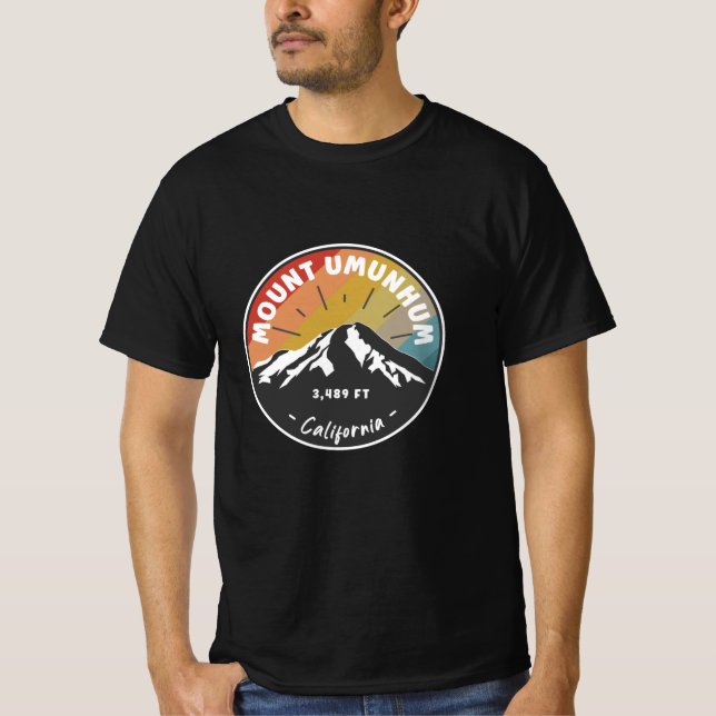 Hiking Mount Umunhum California T-Shirt (Front)