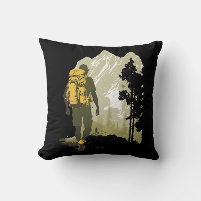 Hiking Mountain Adventure Cushion (Front)