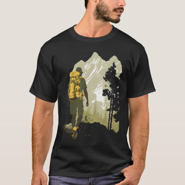Hiking Mountain Adventure T-Shirt (Front)