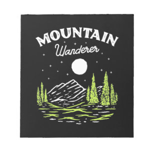 Hiking Mountain Wanderer Notepad