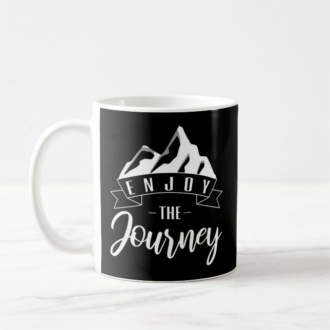 Hiking Mountaineering Hiking Saying Mountains Hike Coffee Mug (Left)