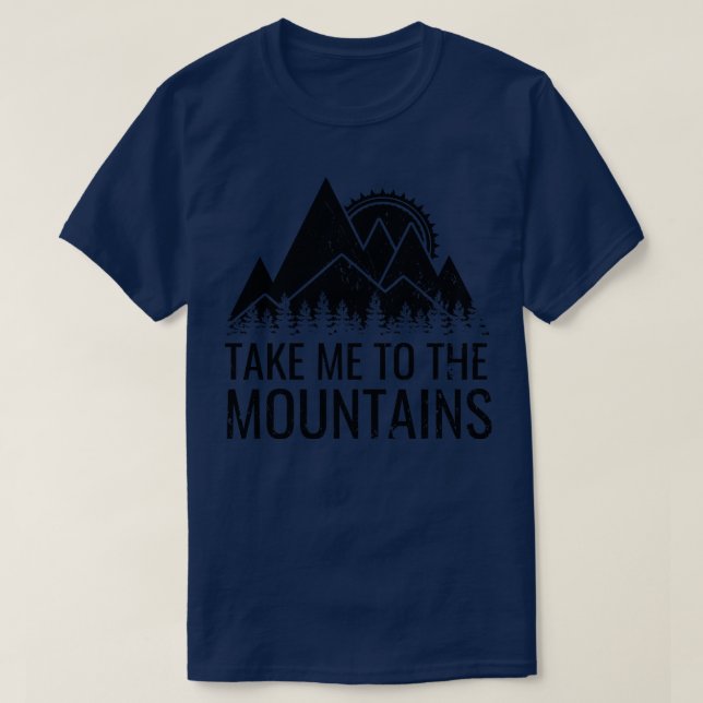 Hiking Mountains 2 T-Shirt (Design Front)
